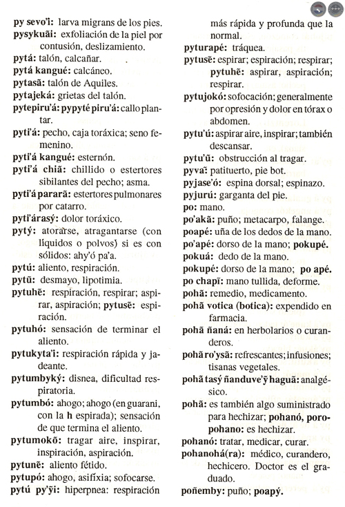 DICCIONARIO MÉDICO GUARANÍ – ESPAÑOL, 1997 - POR DIONISIO M. GONZÁLEZ TORRES